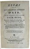 SIGAUD DE LA FOND, JOSEPH-AIGNAN. Essai sur Différentes Especes d'Air, qu'on désigne sous le Nom d'Air Fixe.  1779